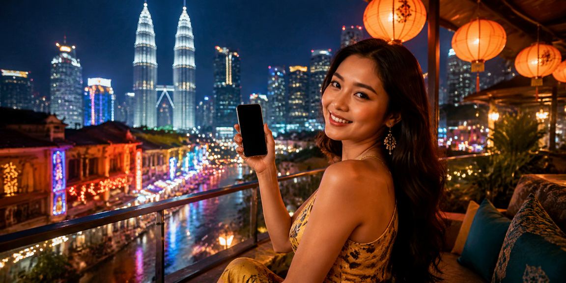 Pengguna mengakses kasino dalam talian ctu554 melalui telefon bimbit di Kuala Lumpur